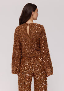 Top Cath | Bronze sequin | Harper & Yve