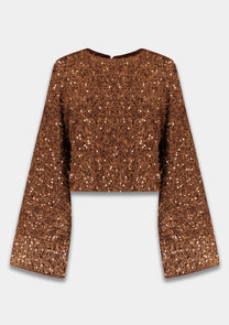 Top Cath | Bronze sequin | Harper & Yve