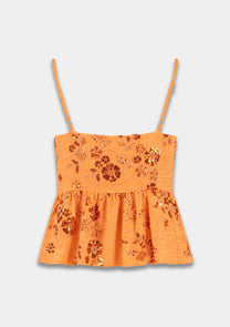 Top Day | Orange sequin | Harper & Yve