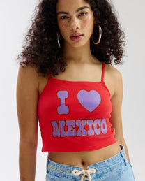 Top I Love Mexico | Poppy red | Harper & Yve