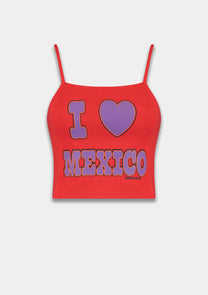 Top I Love Mexico | Poppy red | Harper & Yve