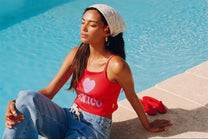 Top I Love Mexico | Poppy red | Harper & Yve