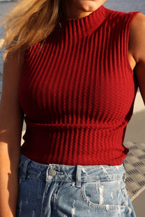 Top Madame Colette | Burgundy | Studio Poespas