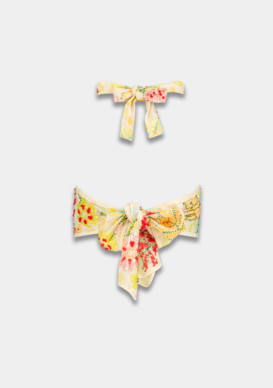 Top Sjees | Ecru multi sequin | Harper & Yve