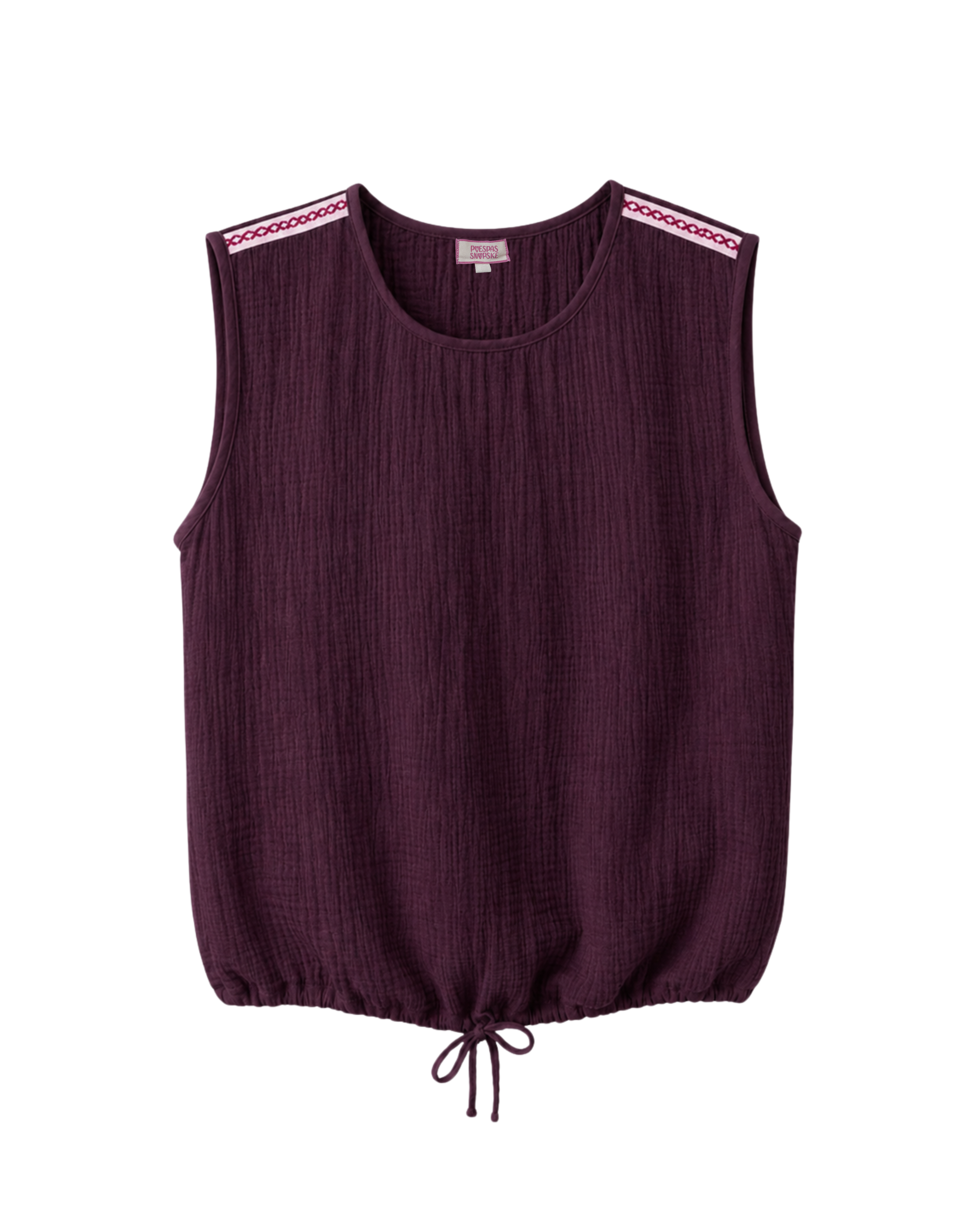 Top Bon bini | Aubergine | Studio Poespas