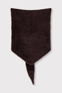 Triangle Scarf Saar | Knitted | Choc Brown | Refined Department