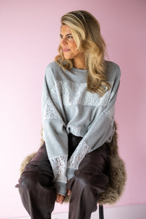 Trui Lace | Grey | Studio Amaya