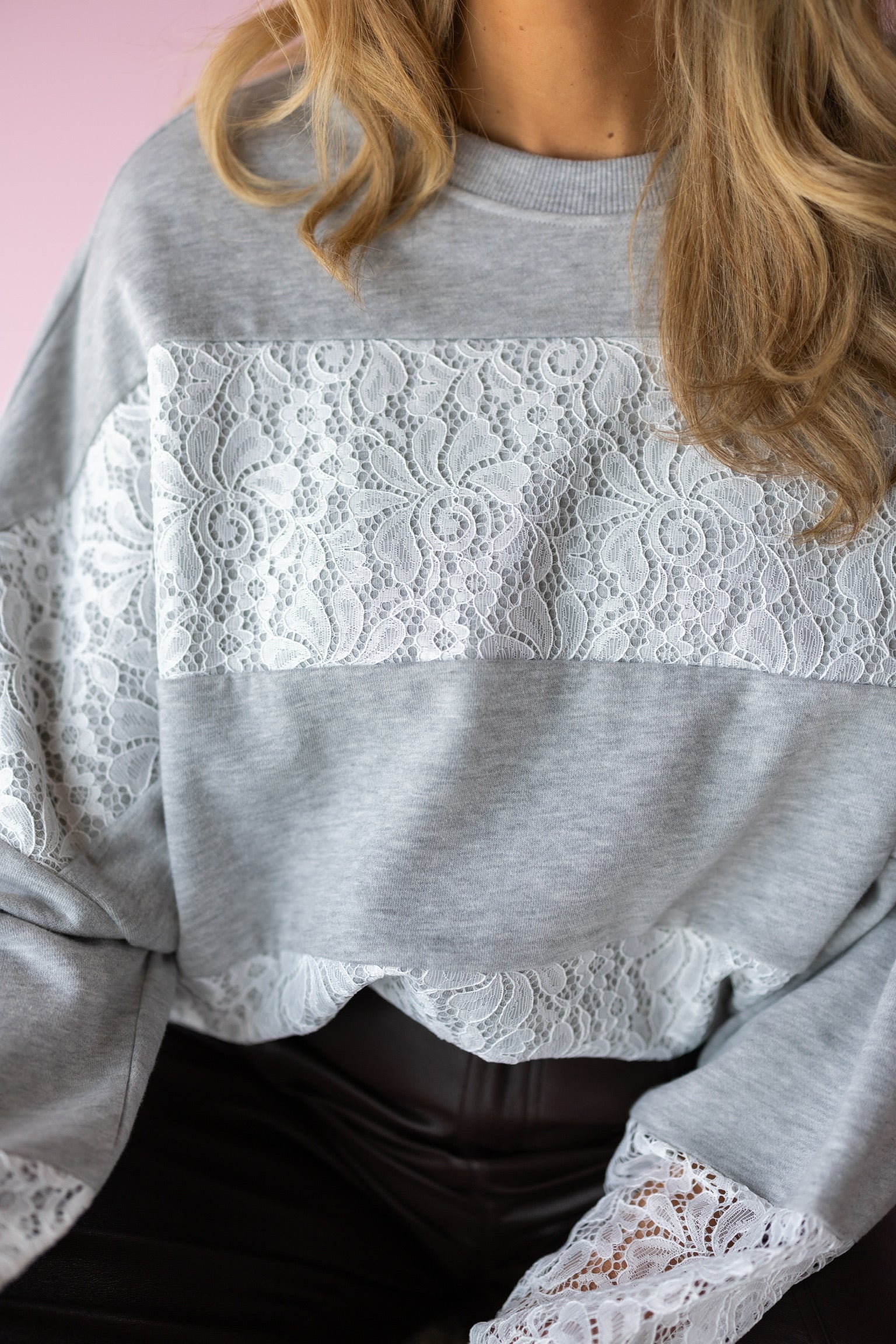 Trui Lace | Grey | Studio Amaya