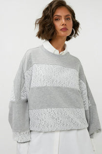 Trui Lace | Grey | Studio Amaya