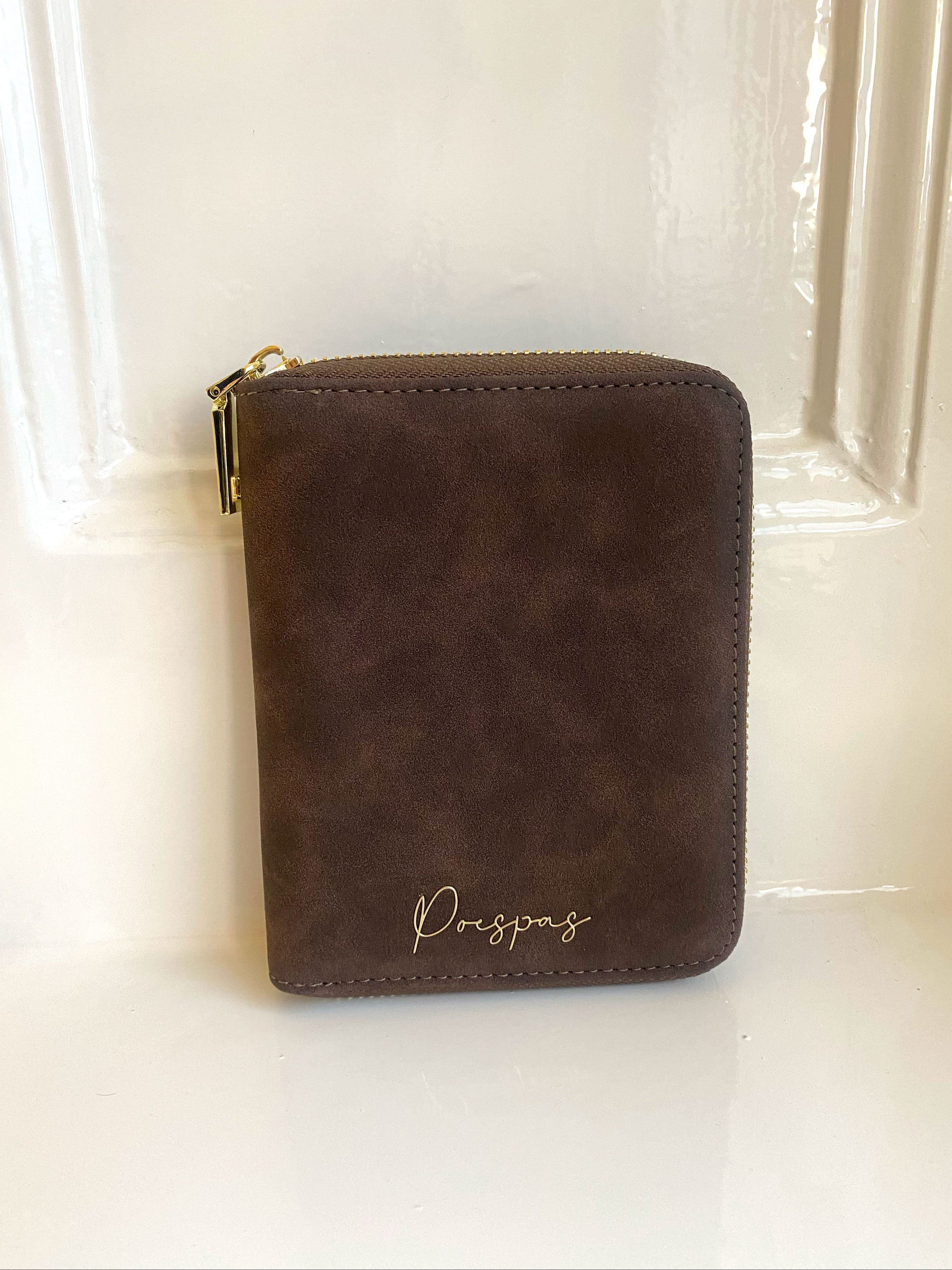 Wallet de luxe | Brown Suede | Studio Poespas