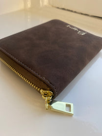 Wallet de luxe | Brown Suede | Studio Poespas