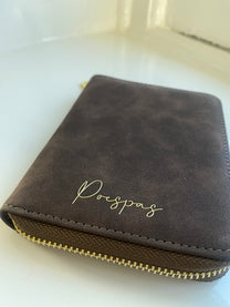 Wallet de luxe | Brown Suede | Studio Poespas