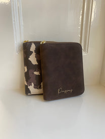 Wallet de luxe | Brown Suede | Studio Poespas