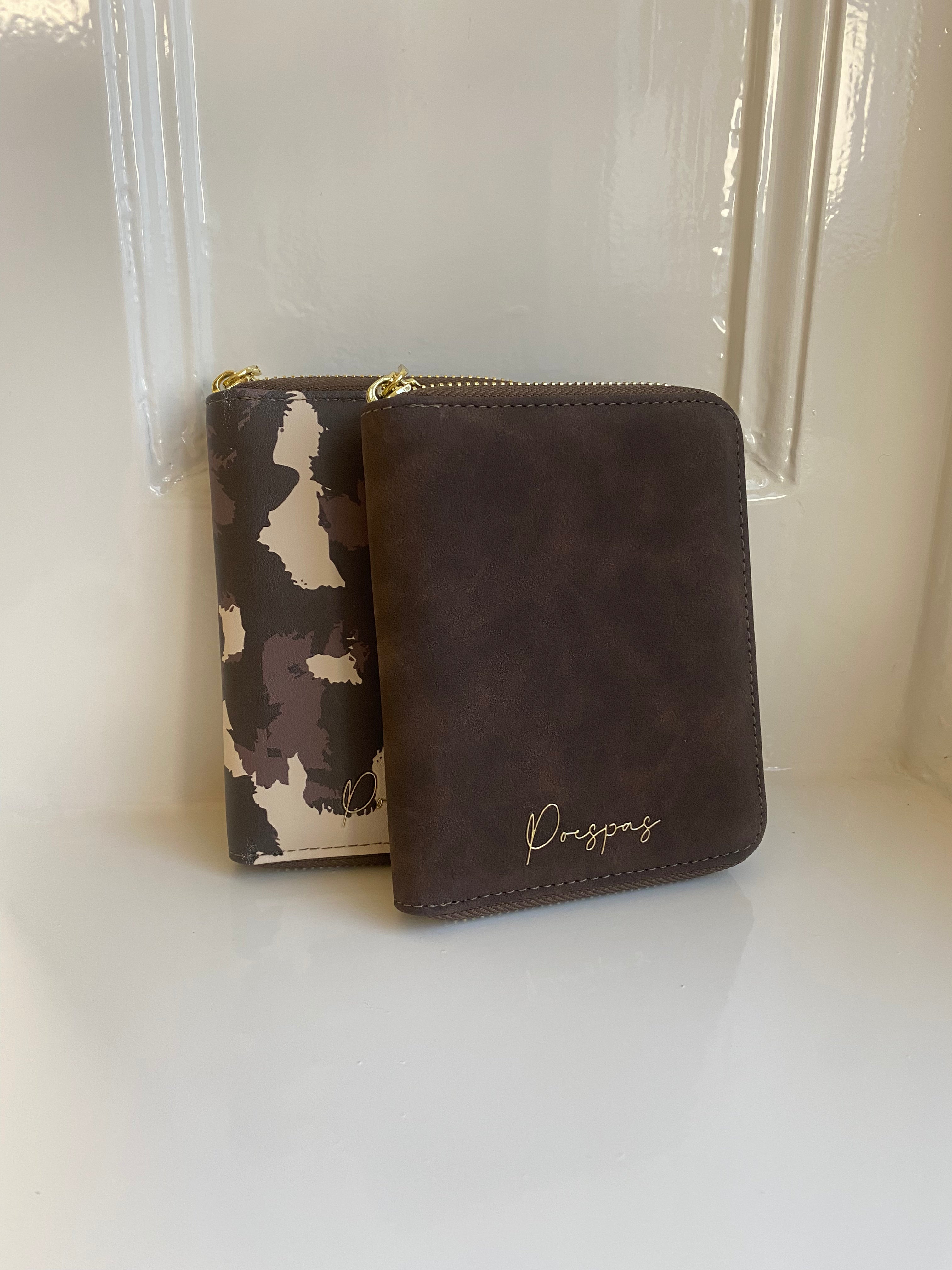 Wallet de luxe | Brown Suede | Studio Poespas