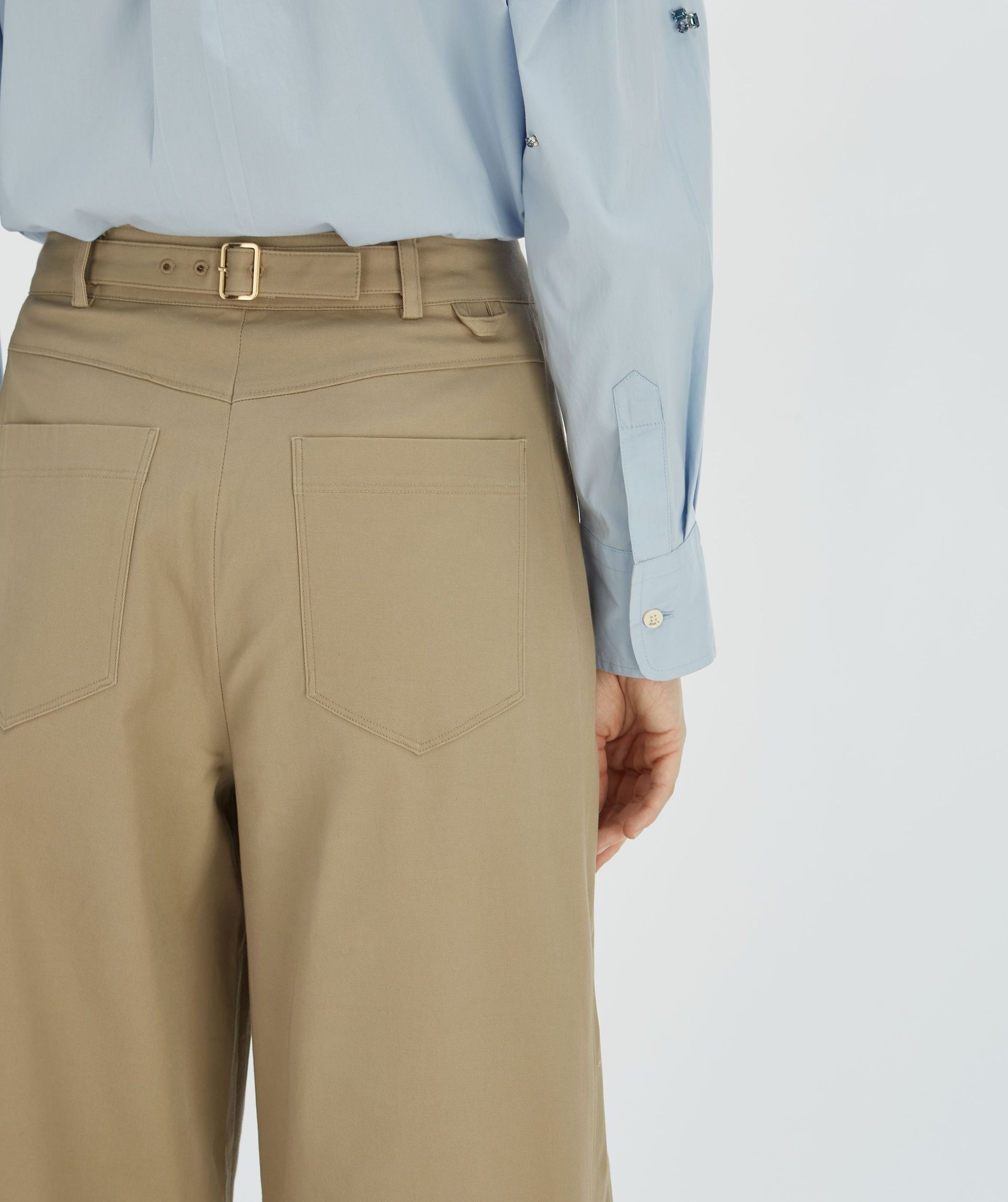 Wide leg pantalon Olivia | Light Mink | JOSH V.
