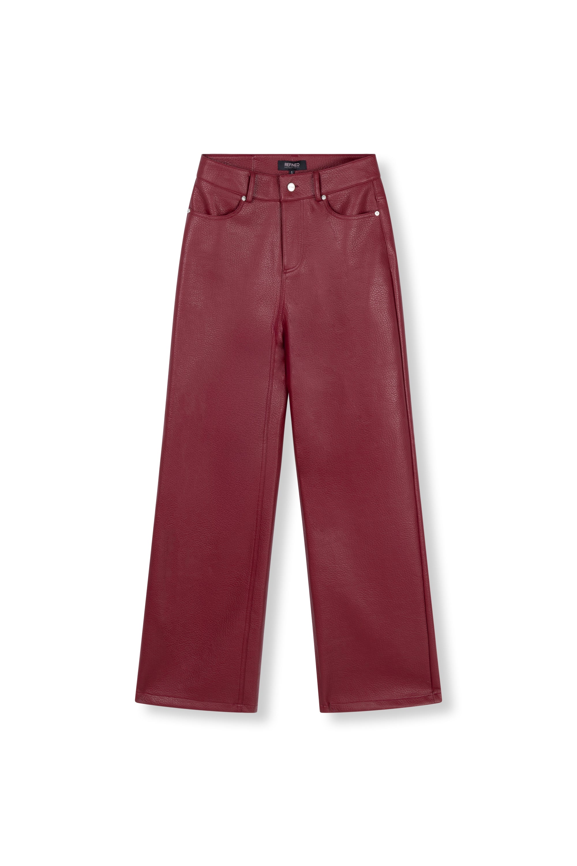 Wide leg pants Esmee | Bordeaux | Refined Department