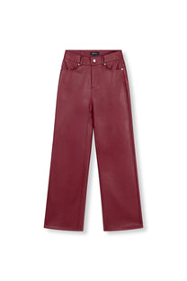 Wide leg pants Esmee | Bordeaux | Refined Department