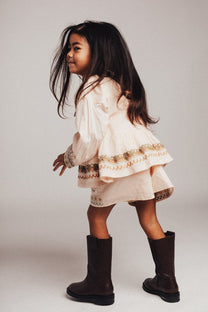 Short Ovaia embroidery | Rose salmon | Baje Studio 3
