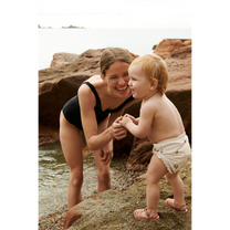 Baby printed swim pants Mila | Peach/sea shell | Liewood