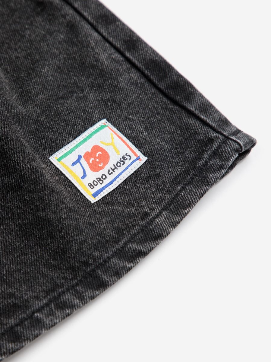 Bermuda shorts Smiling | Black denim | Bobo Choses