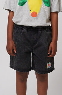 Bermuda shorts Smiling | Black denim | Bobo Choses