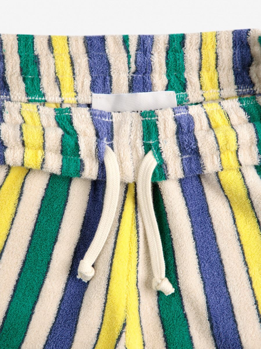 Bermuda shorts Terry cloth | Multicolor stripes | Bobo Choses