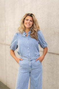 Blouse Britte | Mid blue | Freebird