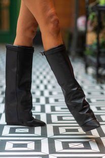 Boots Corenne | Black leather | Steve Madden