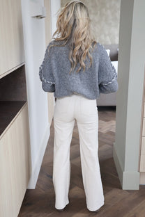 Broek Enith | Wide leg beige