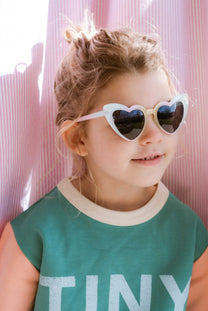 Color block sweatshirt | Emerald | Tinycottons-09698