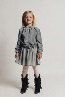 Crincle skirt Strawberry | Greyish blue | Baje studio