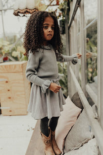 Crincle skirt Strawberry | Greyish blue | Baje studio