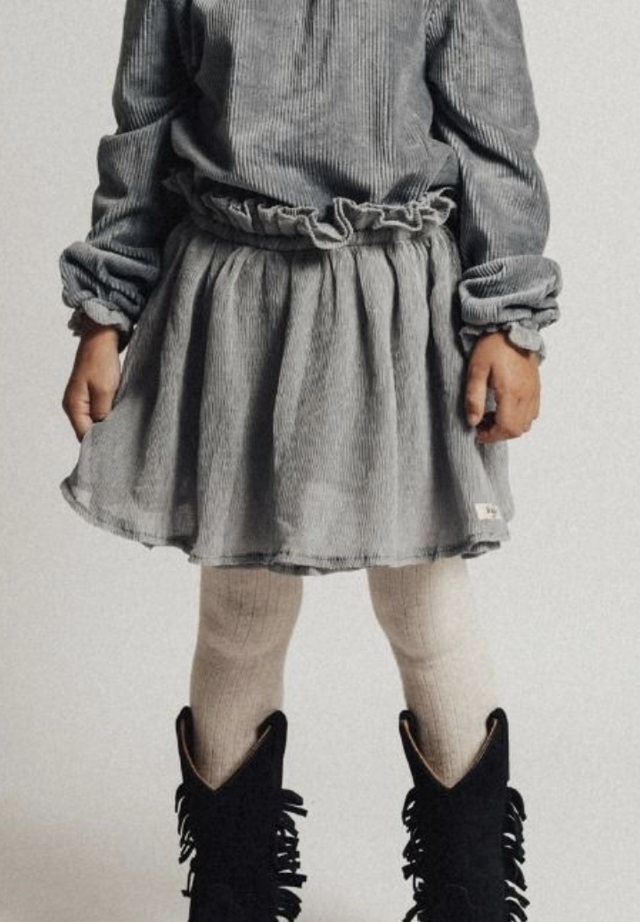 Crincle skirt Strawberry | Greyish blue | Baje studio