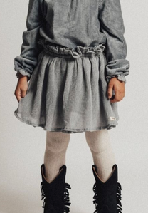 Crincle skirt Strawberry | Greyish blue | Baje studio