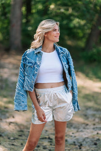 Crop top Drew | White rib | Gestuz