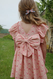 Dress Ava bow gots | Lacy pink | Konges Slojd