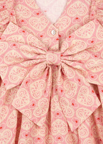 Dress Ava bow gots | Lacy pink | Konges Slojd
