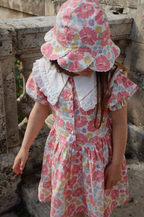 Dress coeur collar gots | Fleur anglaise | Konges Slojd