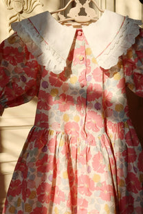 Dress coeur collar gots | Fleur anglaise | Konges Slojd