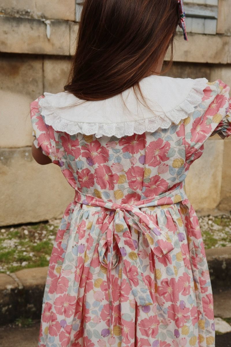 Dress coeur collar gots | Fleur anglaise | Konges Slojd