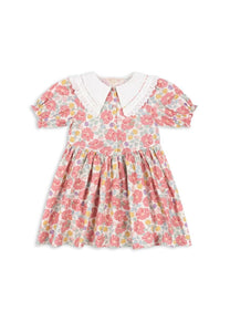 Dress coeur collar gots | Fleur anglaise | Konges Slojd