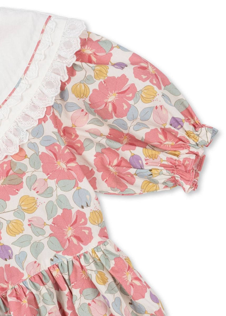 Dress coeur collar gots | Fleur anglaise | Konges Slojd