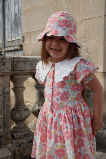Dress coeur collar gots | Fleur anglaise | Konges Slojd