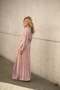 Dress Plissé | Pink champagne | Studio Poespas