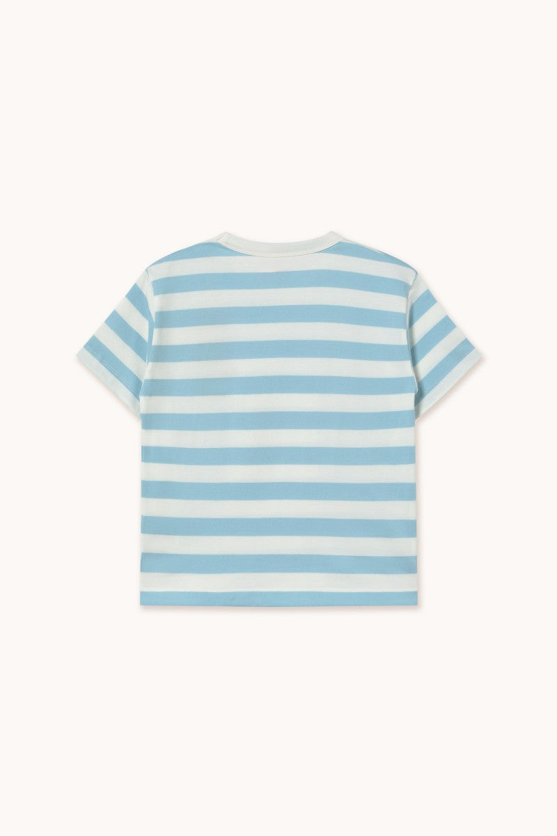 Stripes tee | Dusty blue:off-white | Tinycottons 2