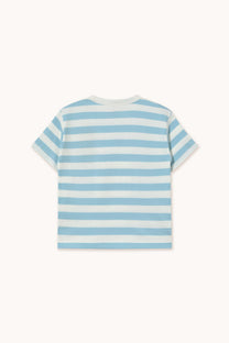 Stripes tee | Dusty blue:off-white | Tinycottons 2