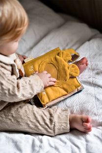 Fabric book my family album | Ochre | Fabelab