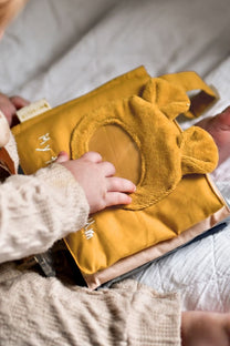 Fabric book my family album | Ochre | Fabelab
