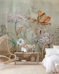Behang Floral garden | Staaltjes