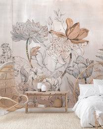 Behang Floral garden | Staaltjes
